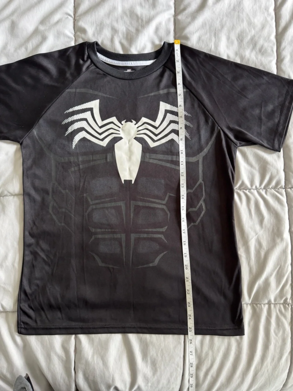 Marvel Spider-Man Venom Boys Size 16 Graphic Tee & Shorts Set Black Athletic
